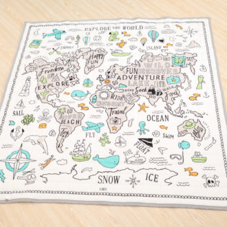 World Map Baby Play Mat